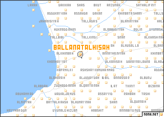 map of Ballānat al Ḩīşah