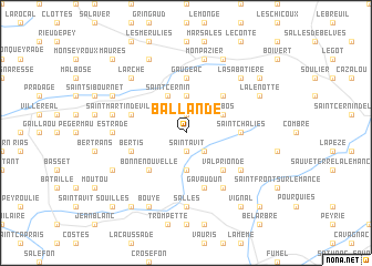 map of Ballande