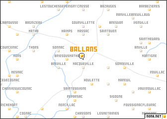 map of Ballans