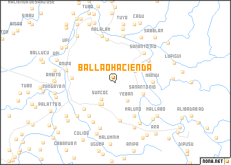 map of Ballao Hacienda