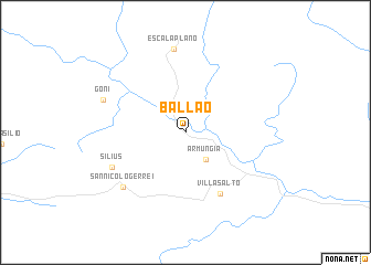 map of Ballao