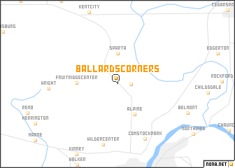 map of Ballards Corners