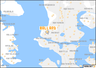 Ballard United States USA Map Nona Net   Locmap BALLARD  122.55411X47.55611X 122.21811X47.79611 