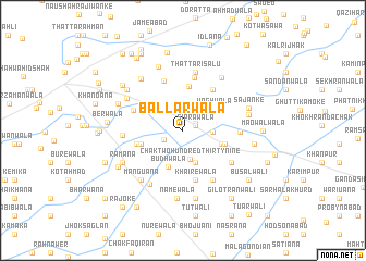 map of Ballarwāla