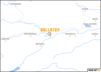 map of Ballater