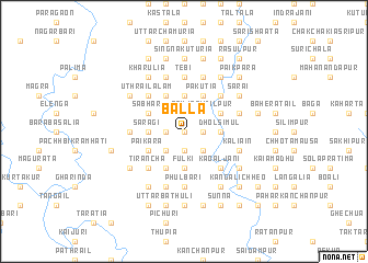 map of Balla