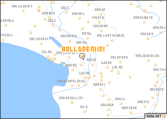 map of Balldreni i Ri