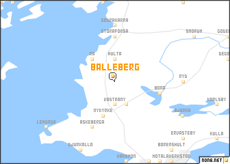 map of Bälleberg