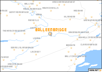 map of Balleen Bridge