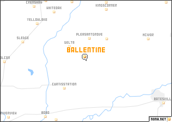 map of Ballentine
