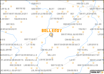 map of Balleroy