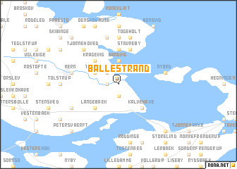 map of Balle Strand