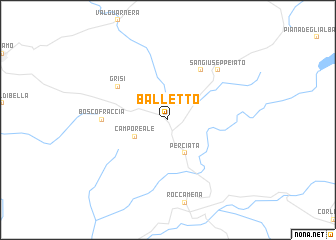 map of Balletto