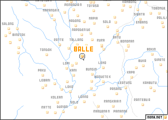 map of Balle
