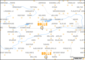 map of Balle