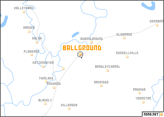 map of Ballground