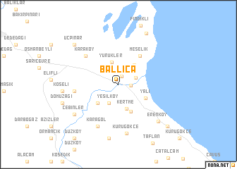 map of Ballıca