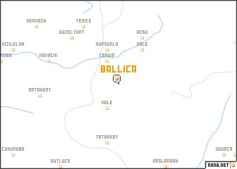 map of Ballıca