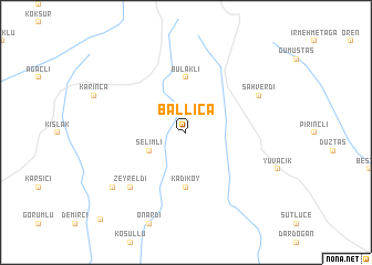 map of Ballıca