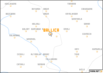 map of Ballıca