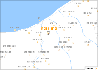 map of Ballıca