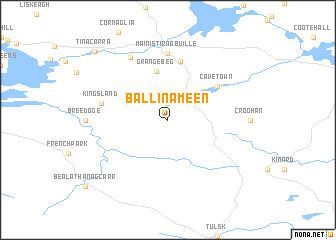 map of Ballinameen