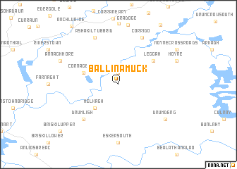 map of Ballinamuck