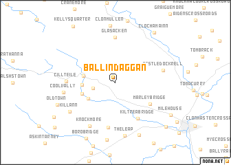 map of Ballindaggan