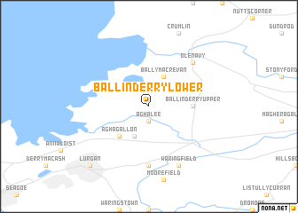map of Ballinderry Lower