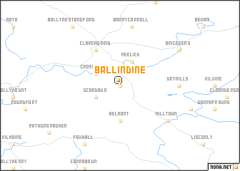 map of Ballindine