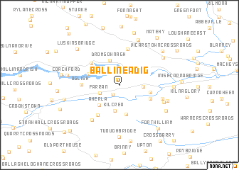 map of Ballineadig