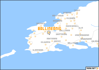 map of Ballineanig