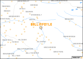 map of Ballinfoyle