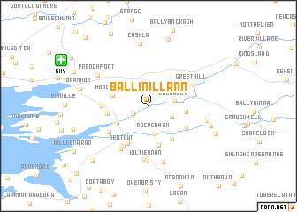 map of Ballinillann