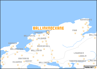 map of Ballinknockane