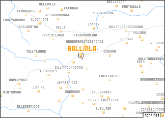 map of Ballinla
