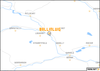 map of Ballinluig