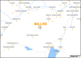 map of Ballino