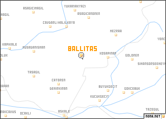 map of Ballıtaş