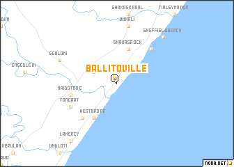 map of Ballitoville