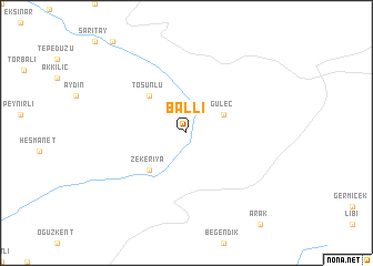 map of Ballı