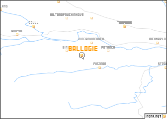 map of Ballogie
