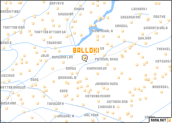 map of Balloki