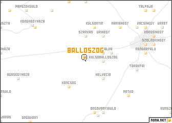 map of Ballószög