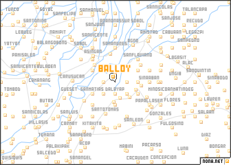 map of Balloy