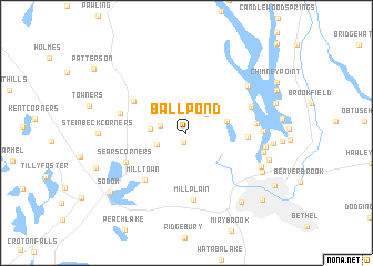 map of Ball Pond