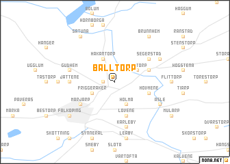 map of Balltorp