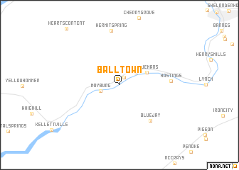 map of Balltown