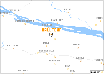 map of Balltown