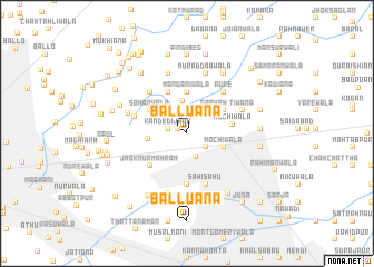 map of Balluāna